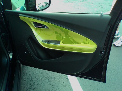 Neon Green Volt Interior Door Panel